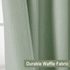 OVZME Berry Sage Green Shower Curtain - 3D Embossed Textured