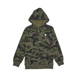 Fox Racing Boys' Youth Pack Fleece Zip, Green CAMO, Medium