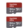 SanDisk 64GB X2 (128GB) MicroSDXC Ultra Uhs-1 Memory Card