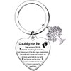 HULALA Daddy to Be Keyring Keychain Father's Day Gifts from