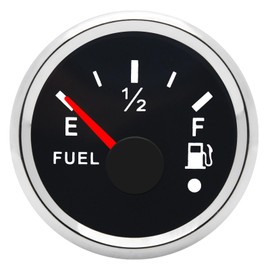 Geloo 52MM Digital Fuel Gauge 240-33ohm Fuel Gauge for Boat Marine Fuel Gauge Waterproof Motorcycle Fuel Tank Level Gauge Level Meter with Multi-Backlight for Boat Car Truck 12 24V Fuel Lever Gauge