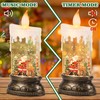 Eldnacele Christmas Music Snow Globe Lantern with 6H Timer, Battery