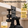 Clamp-On Desk Hook, 360° Rotating Purse and Backpack Hanger