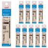 Mitsubishi Pencil SXR8010K.24 10P Ballpoint Pen Refill, Jet Stream Multi-Color