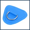 INFINAUTO 4pcs D Ring Patch PVC Stainless Steel Triangle Shape