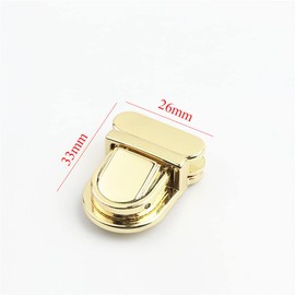 Metal Bag Closure, Thumb Snap Closure, Purse Buckle Clasps Handbag Clasps Closure for Leather Bags DIY Craft Purses Handbag Making, 4 Pieces (Silver)