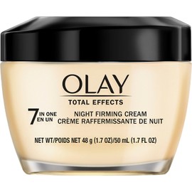 Olay Total Effects Anti-Aging Night Firming Cream & Face Moisturizer with Vitamin C & E, 1.7 Fluid Ounce