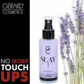 Gerard Cosmetics Slay All Day Makeup Setting Spray | Lavender Scented | Matte Finish with Oil Control | Cruelty Free, Long Lasting Finishing Spray, 3.38oz (100ml)
