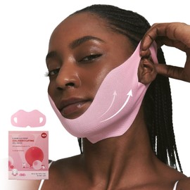 ROUND LAB Mascarilla De Gel Reafirmante Camellia Deep Collagen V(4 Unidades) Mascarilla Para Papada, Efecto Refrescante Y Descongestionante