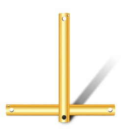 36-inch Ceiling Fan Downrod with Extension Cord, 3-foot Gold Ceiling Fan Extension Rod, 1-inch OD, Ceiling Downrod for Various Fans (Gold, Unthreaded)