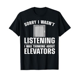 Cool Elevator Art Men Women Inspector Mechanic Maintenance T-Shirt