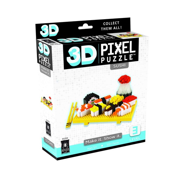 BePuzzled Deluxe 3D Pixel Puzzle - Sushi