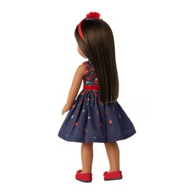 American Girl WellieWisher Janie & Jack Wrapped in Roses Party Dress 14.5 Doll
