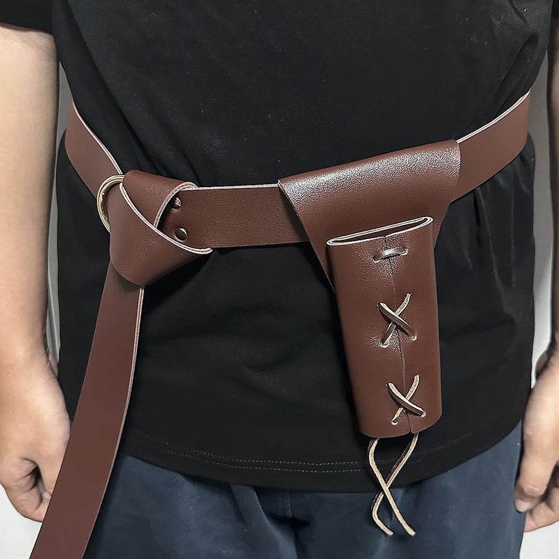 Tiardey 2 Pack Medieval Belt and Sword Sword Holster for
