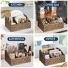 Ukonvi Paper Plate Dispenser, Paper Plate Holder for Kitchen Counter,