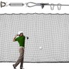 LAKNUAL Golf Practice Netting, 12X15ft Golf Hitting Hanging Kit, Sports