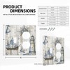 Xuejiaku Decorative Switch Cover Rustic Nautical Anchor Sailboat Compass Lighthouse