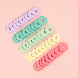 Craftelier - Metal Scrapbooking Disc Binding Rings for Planners, Agendas, Notebooks or Albums | Pack of 9 pcs of 35 mm - Baby Blue ColourBronze Colour