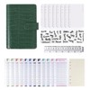 A6 Pattern PU Leather Budget Organiser with Magnetic Buckle Budget