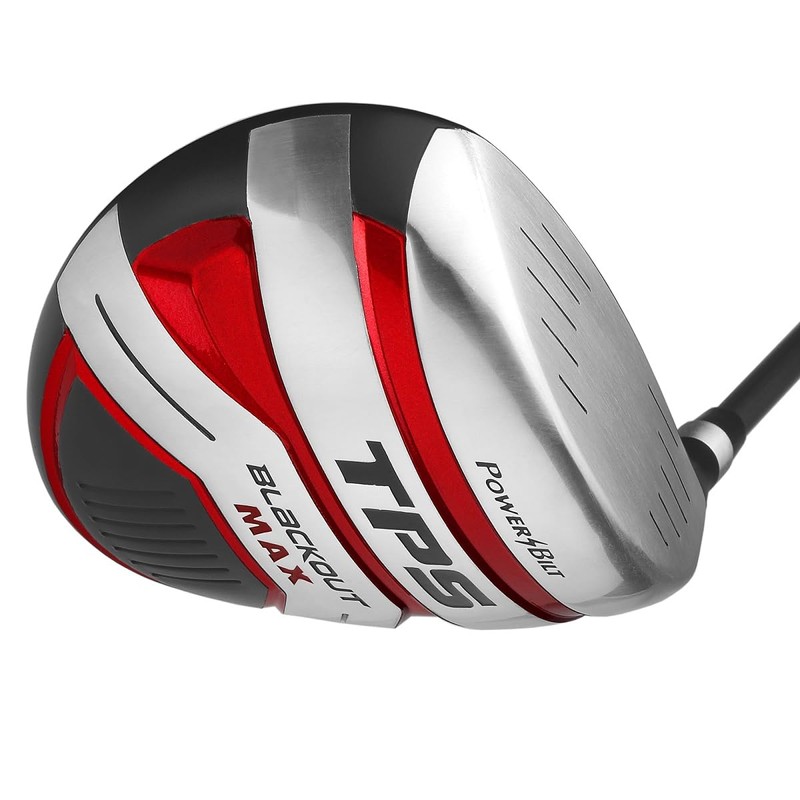 Powerbilt TPS Blackout Max Driver, Men's Right Handed Black/Red
