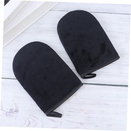 2piezas Guantes Autobronceadores Aplicadores De Autobronceadora Negros Bronceado Natural