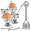 vibedor 9 Pack Egg Cracker Topper Set, 4 Stainless Steel
