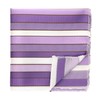 tiemart Pattern Pocket Square (Thistle Purple Douglas Stripe)