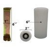 Slide Gate Guide Roller 6” Rear Post Welded Assembly Heavy