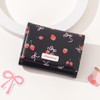Modacarry Small Cute Wallet with Strawberry Coquette Bow Print ID