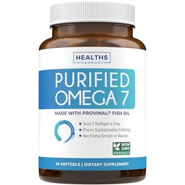 Best Purified Omega 7 Fish Oil - Provinal Omega 7 All The Palmitoleic Acid Your Body Needs - High Potency One Month Supply - 100 Money Back Guarantee 