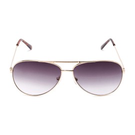 Readers.com Reading Sunglasses: The Conrad Reading Sunglasses Metal Aviator Style for Men and Women - Gold with Smoke, 1.50