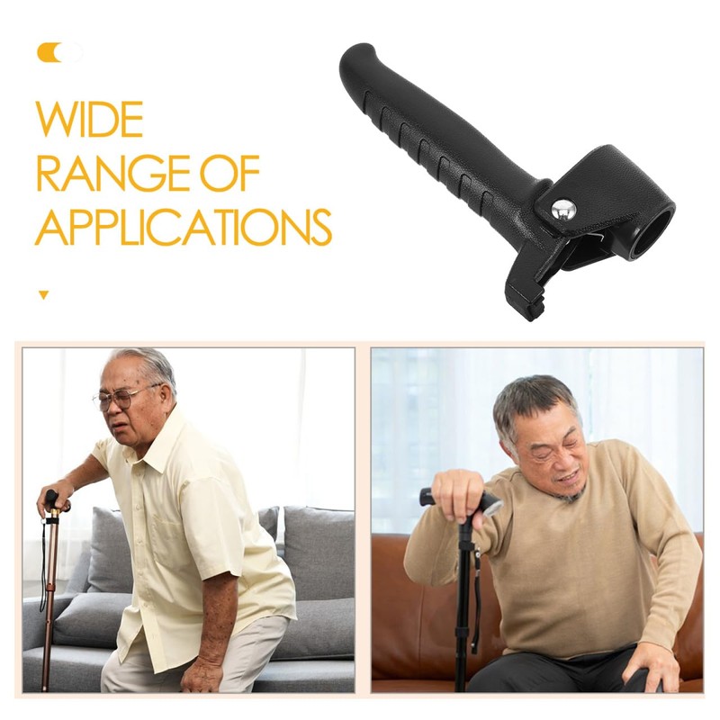 KOMBIUDA Elderly Walking Aid Handle, Cane Extension Handle with Anti-Slip