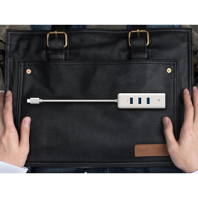 TP-Link USB Type-C 3-Port Hub & Gigabit Ethernet Adapter, 3-Port