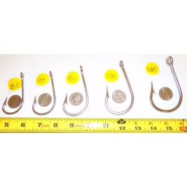 Extreme Fishing 10 Saltwater 7691 Fishing Hook Strong Stainless Steel Big Game Tuna Mahi Fish - 9/0