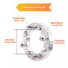 SI 4PCS 1.0" 4x137 110mm Wheel Spacers For 2017-2025 Can-Am