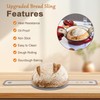 SWSKR SWSKR Silicone Bread Sling for Dutch Oven, 2 Pcs Non-Stick & no objectional odor Bread Baking Mat Set, antislip Reusable Bread Sling with Long Handle to Transfer Sourdough, large, Gray