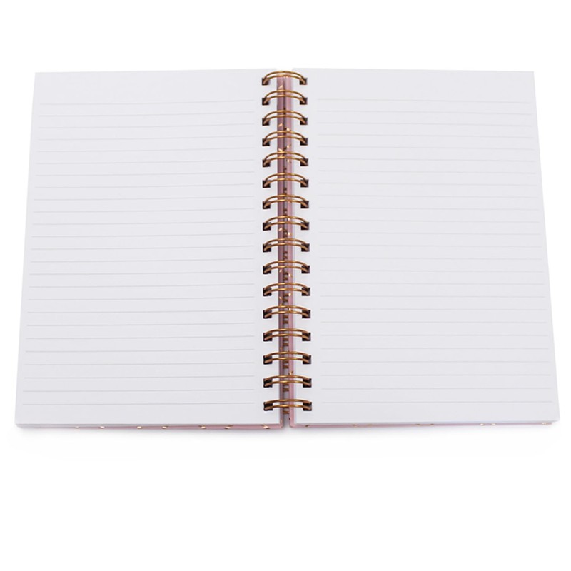 Fashion Stationery A5 Wirobound Notebooks Hardback Lined Note book Notepad