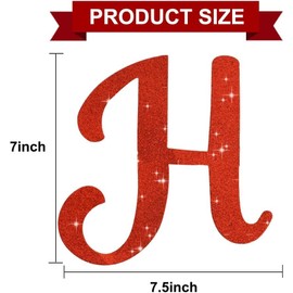 TONIFUL Red Happy Birthday Banner - NO DIY,Pre-Strung-Glitter Birthday Garland Sign Garland for Kids and Adult Birthday Party Decorations & Decor