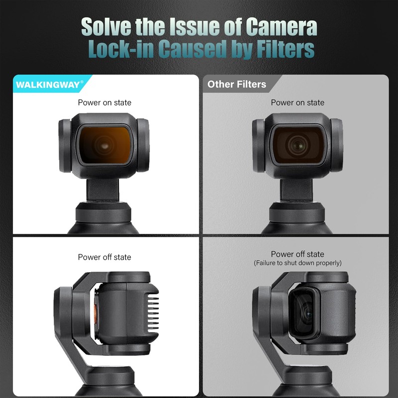 Walking Way 4-Pack ND Filter Set for Pocket3 Professional ND8