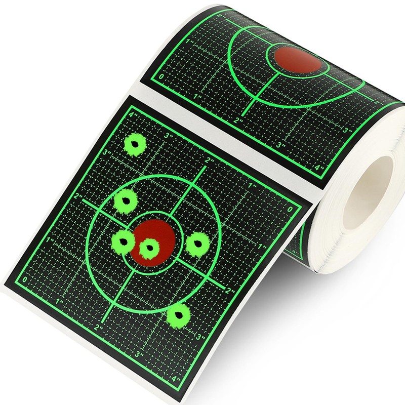 GearOZ Green Sight in Splatter Target Stickers 4" Reactive Paper