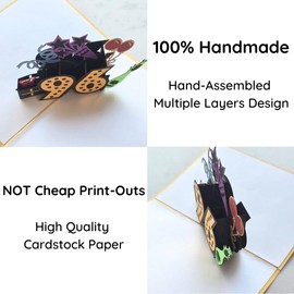 ALPHAK Happy 97th Birthday 3D Pop Up Card, Birthday 3D Greeting Card, 97th Birthday Gifts