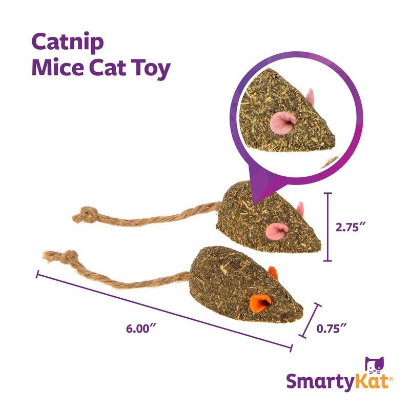 SmartyKat Instincts Mouser Mayhem HappyNip Cat Toy, Compressed Catnip &