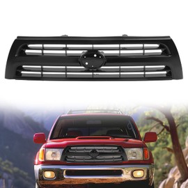 HECASA Front Bumper Grille Compatible with 1999-2000 Toyota 4Runner 5311135460 5311135450C0 TO1200227 Grill Black Shell With Gray Insert Plastic (ABS) Painted
