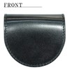 BlissLeather Oil, Cordovan, Genuine Leather Horseshoe-Shaped Coin Case (Interior: Tochigi