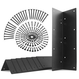 Harvards Chrome Set of 8 Raised Garden Bed Corner Brackets with Screws for 20"-24" Bed ,Rust Resistant Raised Bed Corners and Metal connectors 11" x 3" x 3" for Garden Vegetable Planter