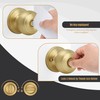 Gaurqiah Keyless Privacy Door Knob, Flat Ball Interior Door Knob,