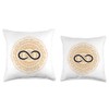 Infinity symbol Throw Pillow
