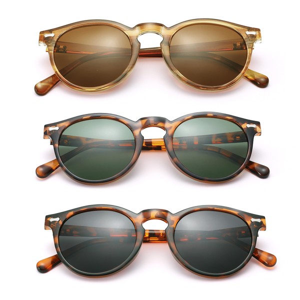 Pro Acme Small Round Polarized Womens Sunglasses, Retro Style UV400