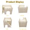 Hamster Maze Wooden House Hamster Hideout Hut Cage Accessories with