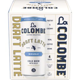 La Colombe Draft Latte, Cold-Pressed Espresso and Frothed Milk, Made With Real Ingredients, Grab And Go Coffee, Double Shot, 9 Fl Oz (Pack of 4)